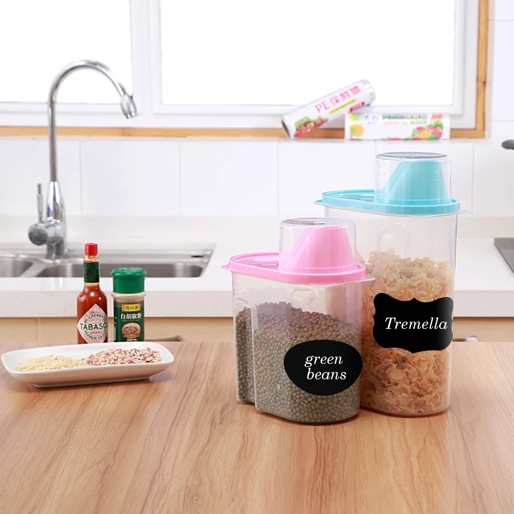 96pcs Black Chalkboard Labels Jar Stickers Labels Pantry Storage Bottle Kitchen Organizer Container Stickers Storage Box Sticker (8)