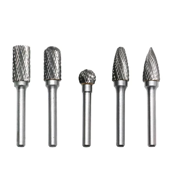 

5pcs/set 2mm Head Tungsten Carbide Rotary Point Die Grinder Bit 6mm Shank Milling Cutter Abrasive Tools