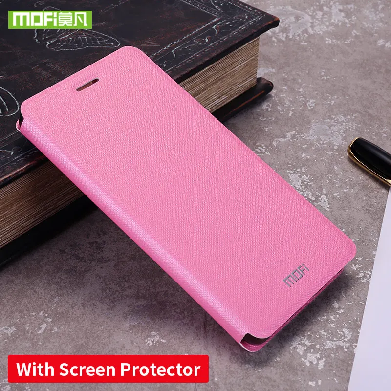 pink W protector MOFI для Xiaomi Redmi Note 4x чехол для Xiaomi Redmi Note 4x Pro Чехол Силиконовый Флип кожаный 360 для Xiaomi Redmi note4x чехол - Цвет: pink W protector