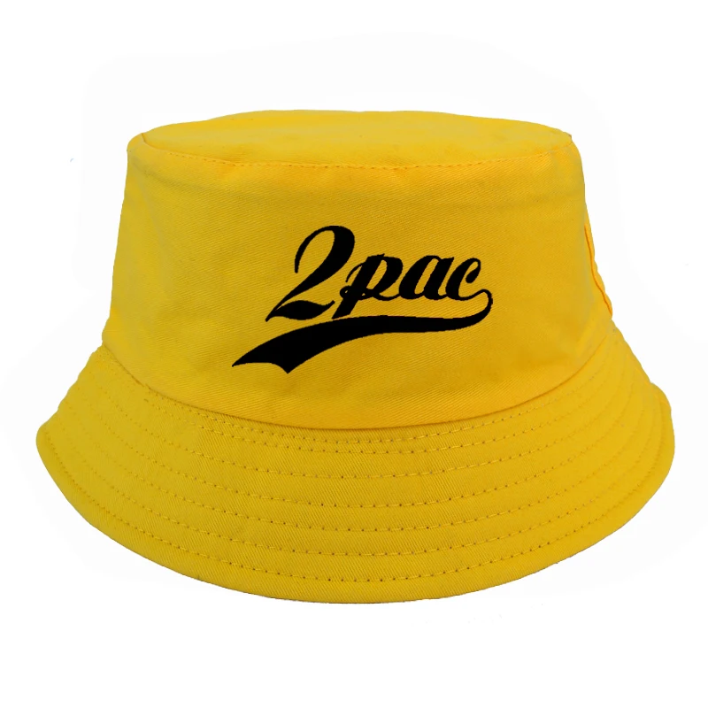 Рэп певец 2pac ведро шляпы Мода Snapback рыбак шляпа harajuku рыбалка шапки Панама Кепка