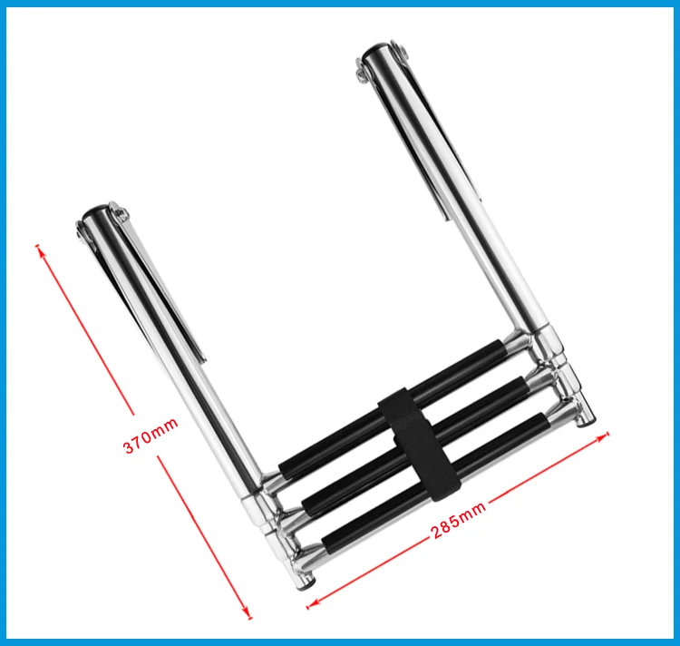 3 шага лодка нержавеющая сталь 304 телескопическая складная лестница палуба подвесной плавание платформы лодка морской яхты интимные аксессуары