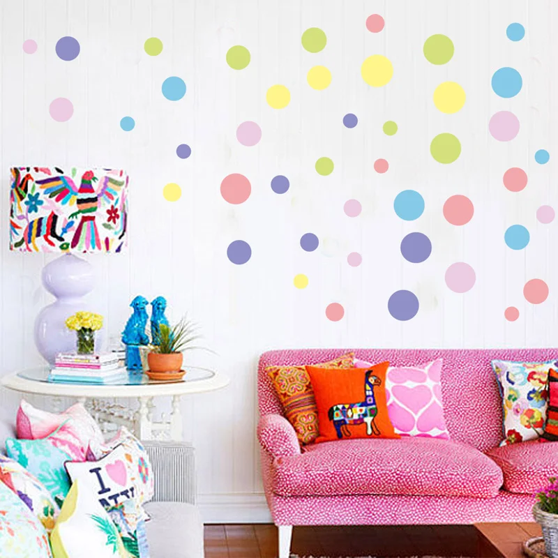 Kids Room Decoration Wall Sticker Dot Dots Wall Sticker Girls