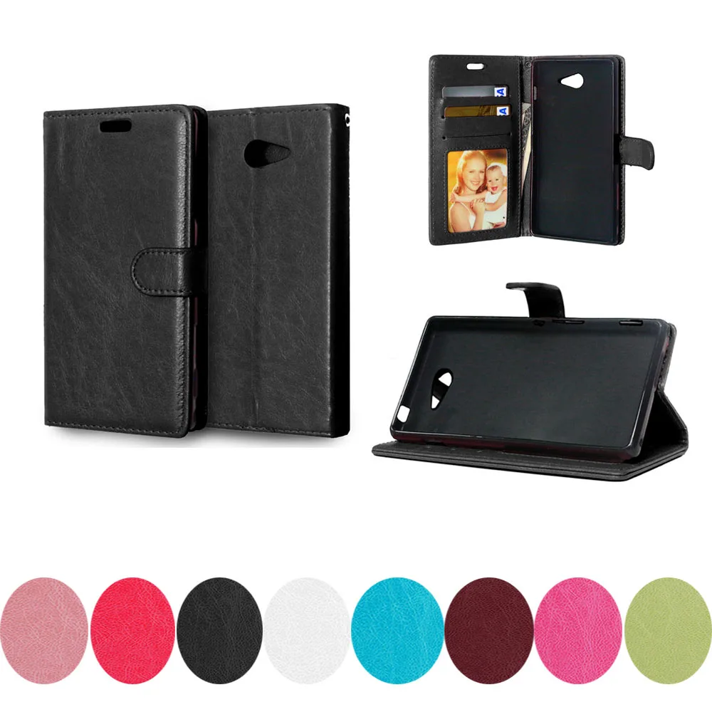 

Flip M2Aqua D2303 D2406 D2305 Case For Sony xperia M2 Aqua M 2 Dual S50H D2302 D2306 Wallet Photo Frame Flip Phone Leather Cover