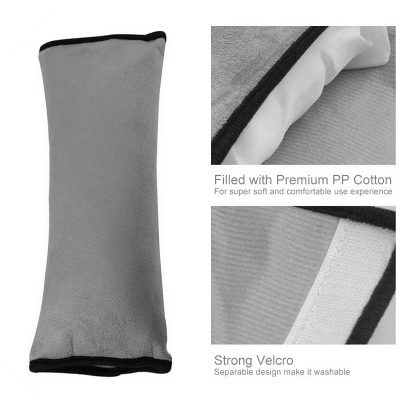 1pc Car Seat Belts Pillow Protect Shoulder Pad for Kids Safety Strap Fit Seat Belt Adjuster Device Auto Safety Belt Cover (1)