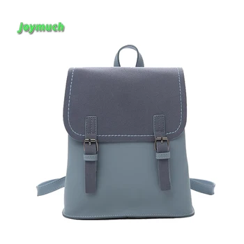 

2019 new backpack female version of the new wave pu casual simple wild backpack college wind student