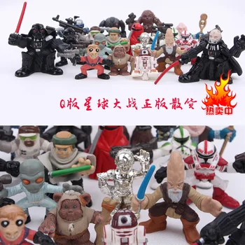 

10Pcs/lot Star wars Figure Action BB-8 Droid Robot R2D2 Darth Vador Storm Trooper Model Classic collection Toys Gift For Kids