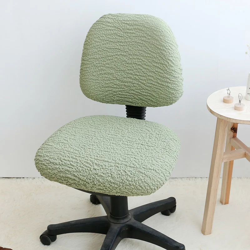 Растягивающийся чехол для компьютерного офисного стула, чехол для кресла, современный чехол для стула для дома, свадьбы - Цвет: Light green