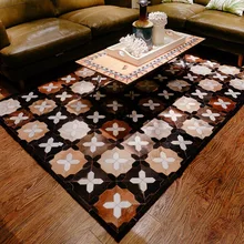 Креативный вилла частный пользовательский ковер из яловой кожи дизайнерский геометрический узор модный стиль