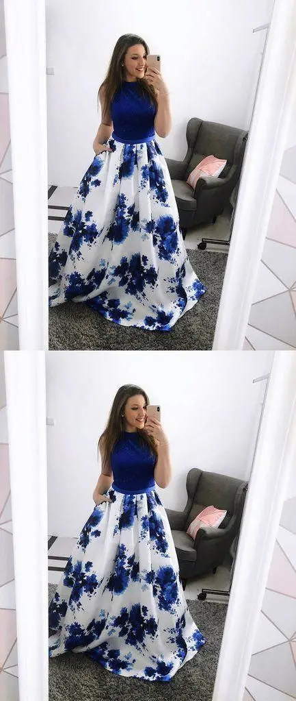 Синее длинное платье с цветочным принтом больших размеров vestidos femme женская одежда kleider roupa feminina sukienka Бесплатная доставка elbise