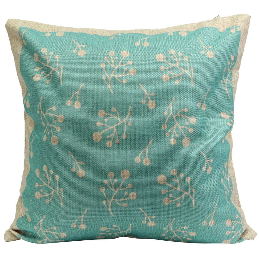Geometric Flower Vintage Cotton Linen Pillow Case Home Decorative