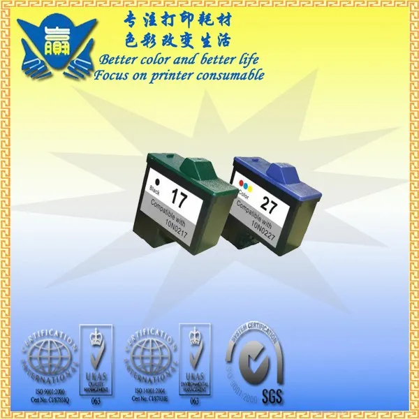 JIANYINGCHEN Восстановленный картридж для Lexmark 17 27 10N0017 10N0027 X1100 X1150 X1270 (2 шт./лот) |