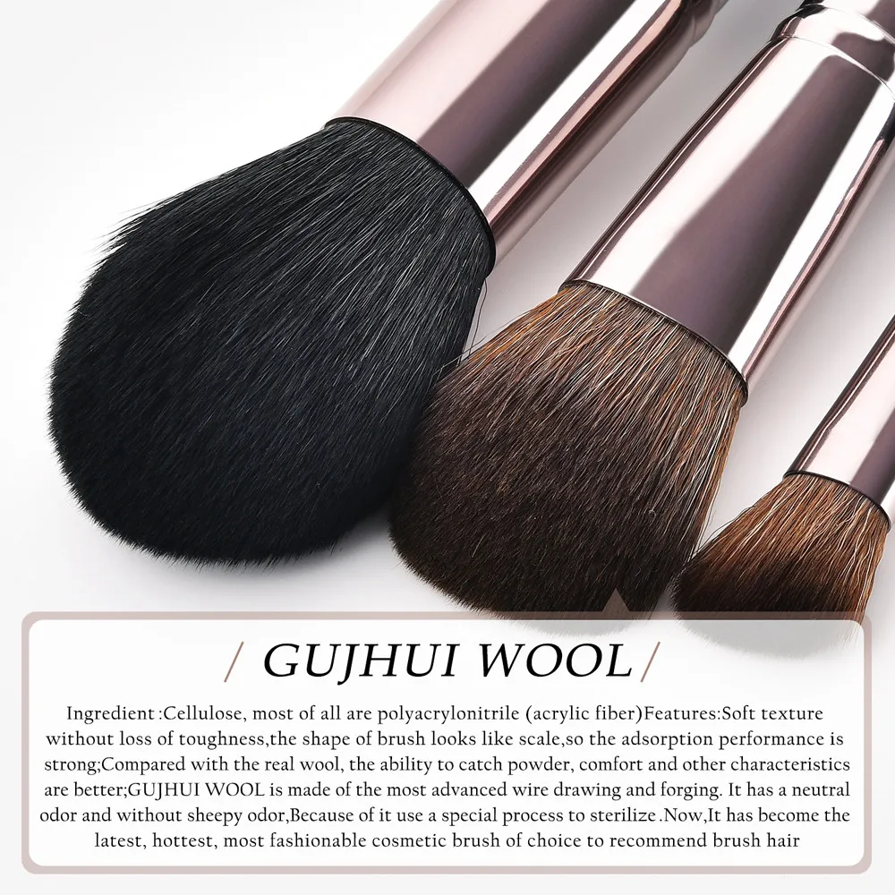 GUJHUI 2019 Новый профессиональный Pincel de maquillaje 8 шт. Косметические кисти для макияжа
