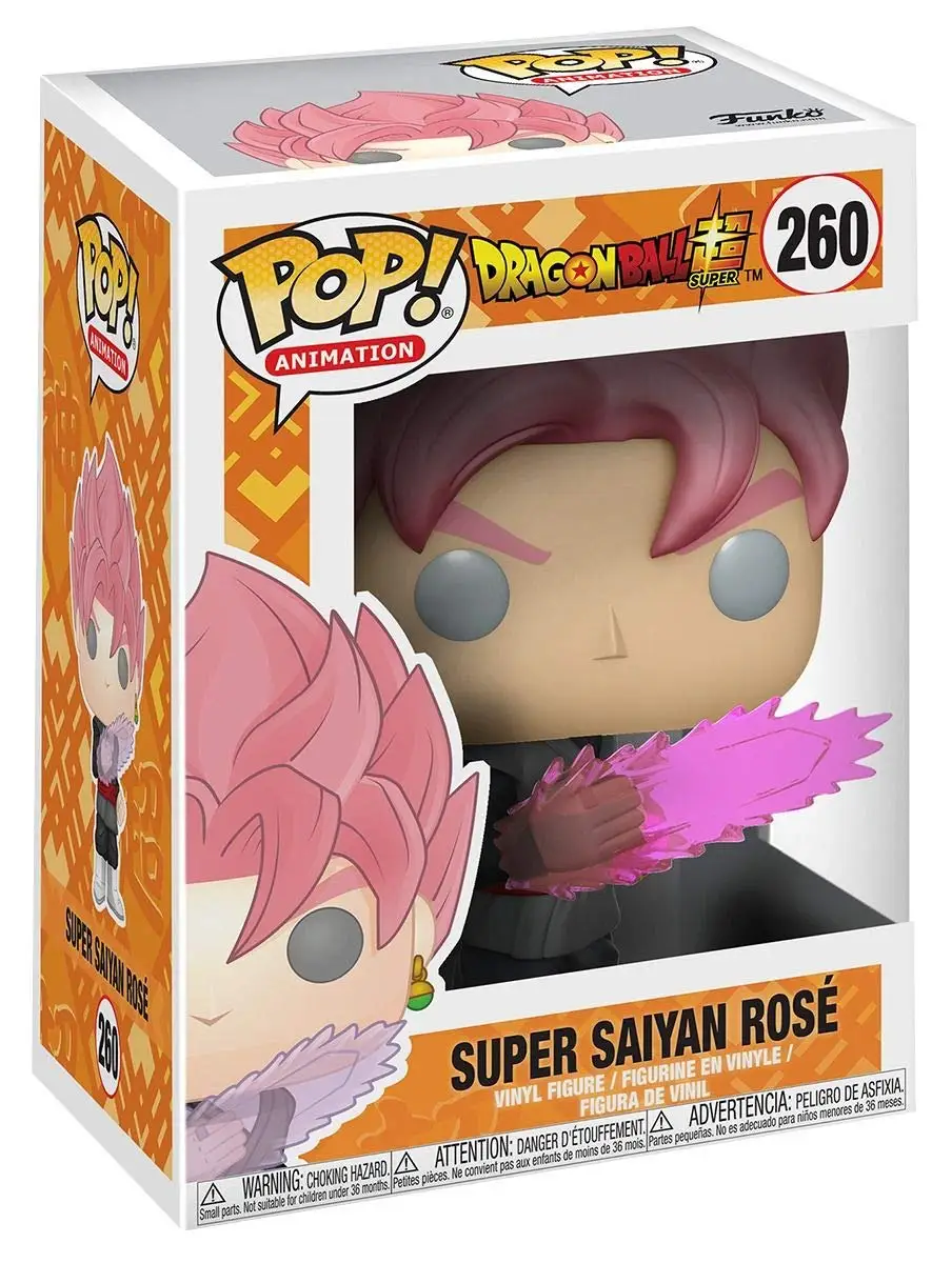 260 Goku PINK Funko pop Amine Dragon Ball PORUNGA SUPER SAIYAN GOKU Golden Frieza GREAT VEGETA Виниловая фигурка Коллекционная модель с коробкой - Цвет: 260 Goku PINK