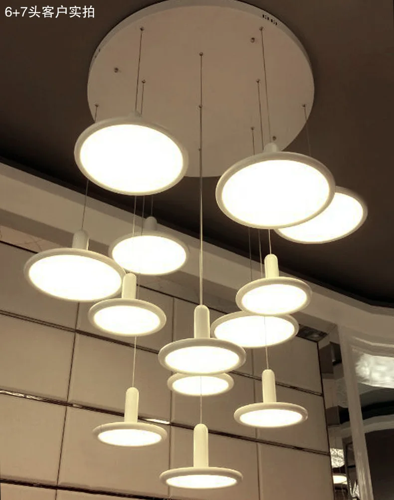 Moderne minimalistische witte eettafel creatieve nordic verlichting led eetkamer hanglamp 20 cmchina mainland