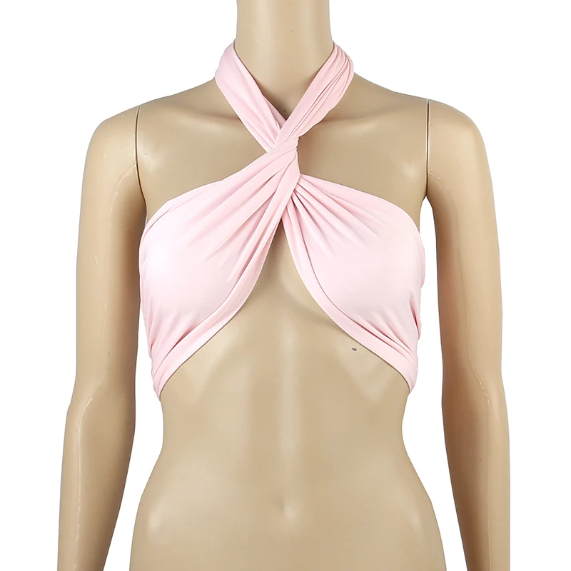 Forefair Bandage Crop Top Sexy Off Shoulder (18)