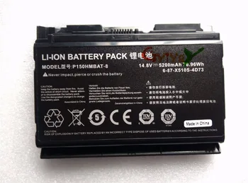 

6-87-X510S-4D72 6-87-X510S-4D73 X510S Battery Origin P150HMBAT-8 FOR Clevo P150SM, P151, P150EM P150HM P150HMX P151SM1 EON17-S
