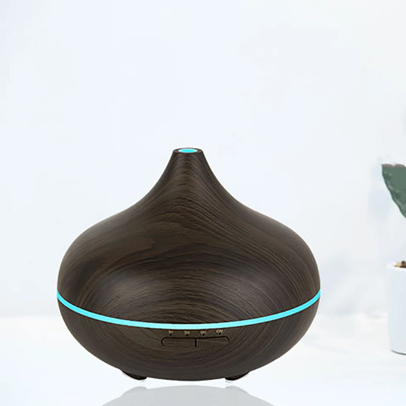 

Essential Oil Diffuser, 500Ml Mini Aroma Wood Grain Cold Mist Humidifier For Office Home Learning Yoga Spa Baby, Auto Off And