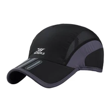 Гольф Кепки открытый летние спортивные быстросохнущие защита от ультрафиолета, от Солнца шляпа с регулируемой застежкой сзади