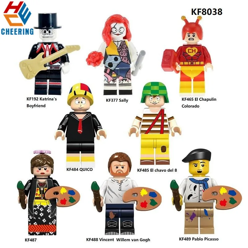 

Single Sale Building Blocks Katrina's Boyfriend Sally EI Chapulin Colorado QUICO Figures Bricks Model Toys For Children KF8038