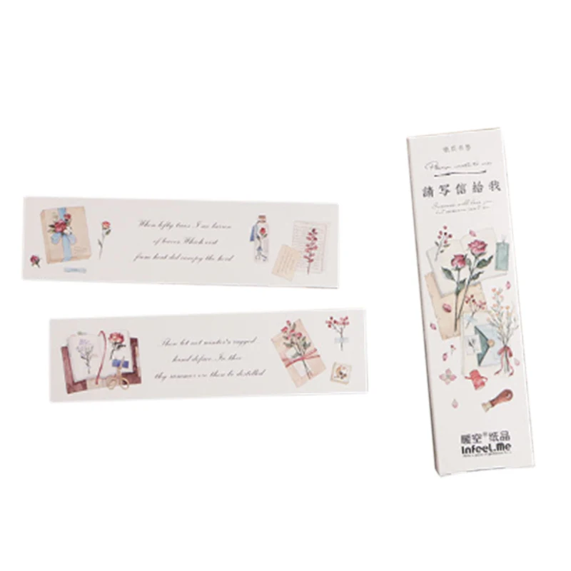 

30Pcs/box Cute Please write to me Bookmark for books stationery Office School Supply