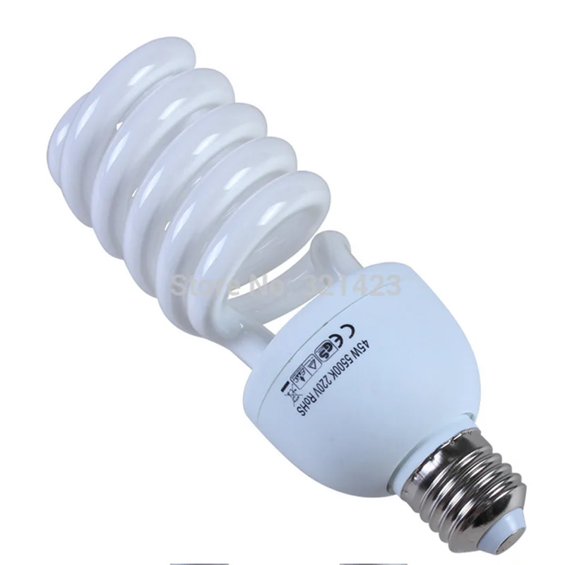 

Pro E27 220V 45W 5500K Photo Video Bulb Photography Studio Light Lamp Freeshipping&Wholesale