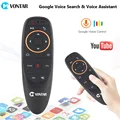 G10 Voice Control Air Maus 2 4 GHz Wireless Google Mikrofon Fernbedienung IR Lernen 6 achse Gyroskop für Android TV Box PC|Fernbedienungen| -