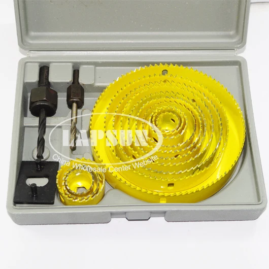 16 in 1 hole saw drill bit cutter set holesaw kit for aluminum sheet 1 4 plastic sheet