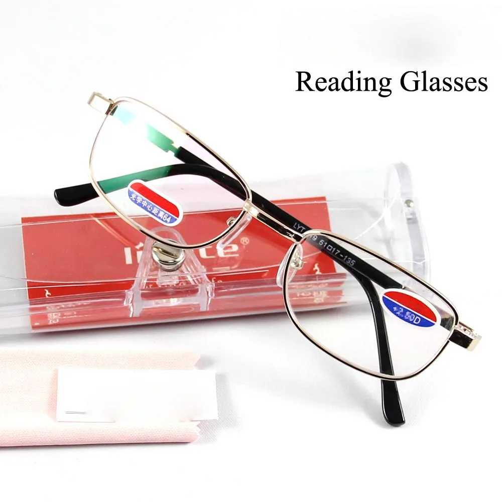 

Unisex Reading Eyeglasses Presbyopic Eyeglasses Glasses Men Women Spectacles Frames Glass Lens Strength +1.00 +4.00