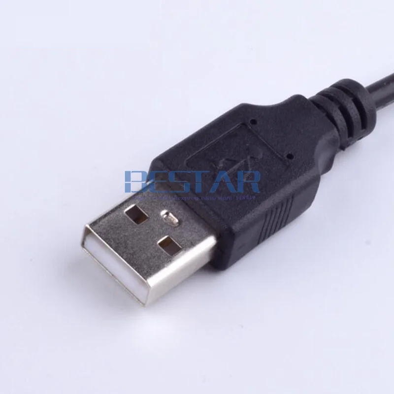 Black DC Power Plug Adapter USB Convert To DC 5.5*2.1 / 5.5*2.1mm 5.5mm x 2.1mm 5.5mm/2.1mm Jack charging power Cable 1M 3FT