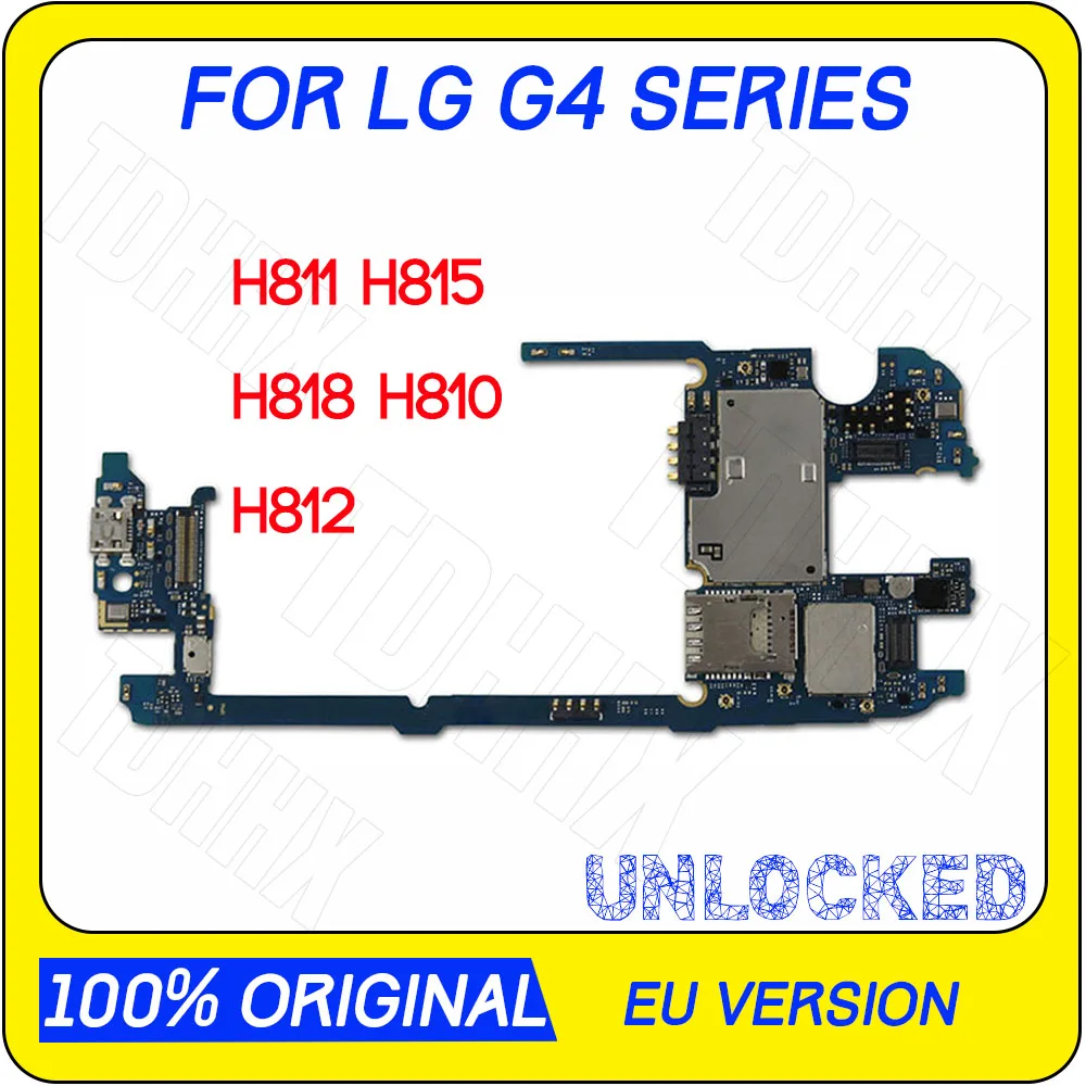 

32gb Original unlocked for LG G4 H811 H815 H818 H810 H812 Motherboard with Chips,Complete Logic Boards for LG G4 H815 Mainboard