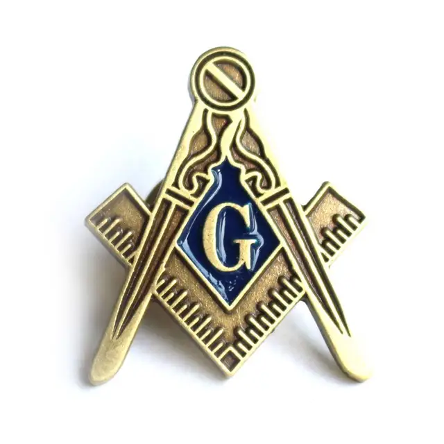 Masonic Lapel Pin Freemasonry Square and Compass Mason Lapel Pin Badge