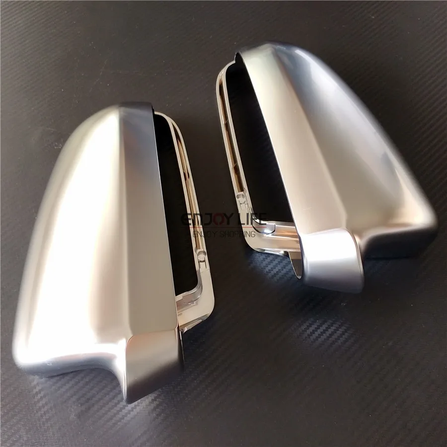Silver ABS Chrome Replace Car Side Wing Rear View Rearview Mirror Cover