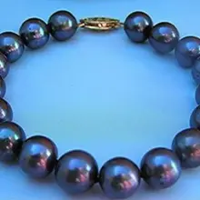 Минимальный Order1) 8-9 мм AAA таитянская Черная жемчужина браслеты из ракушек бусины для изготовления ювелирных изделий, дизайн для мужчин и женщин, 7,5 дюймов(минимальная температура Order1