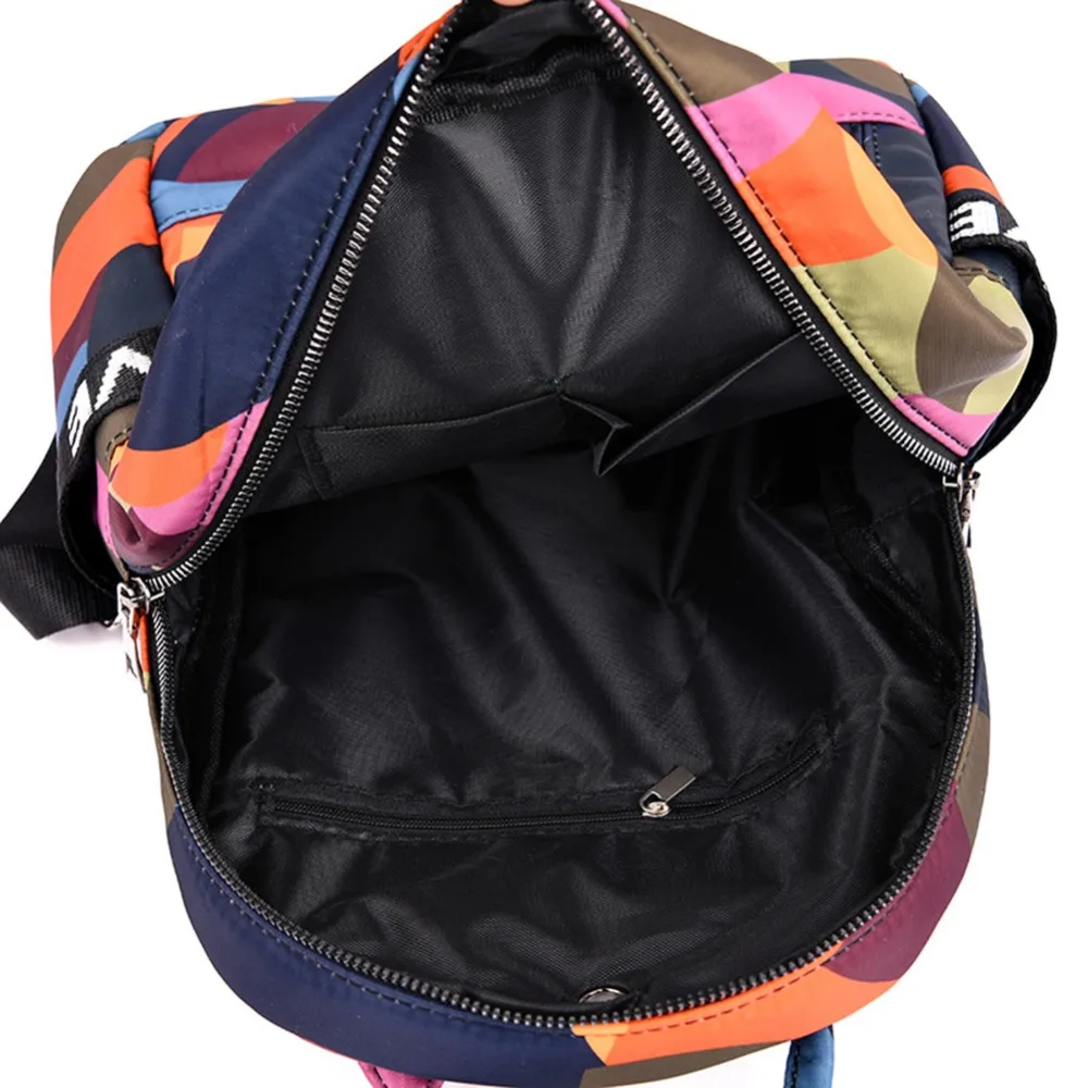 Повседневное Ткань Оксфорд для женщин рюкзак Anti Theft школьный рюкзак для девочек подростков путешествия сумка красочные Мода Большой Back Pack