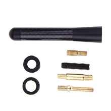 8cm Mini Universal Antenna Aerials Carbon Fiber FM Short Antenna Aerials for Ford Focus 2 3 High Quality Exterior Parts