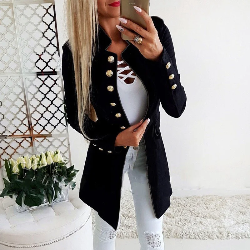 

Women Jacket England Style Blazers Plus Size Women Blazer Office Lady Blazer 2019 New Spring Women Suit Blazer Feminino