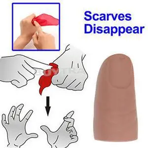 1 комплект резиновый Палец кончик пальца шарф Disapper сценическое шоу Волшебные трюки инструменты привлекательные трик вечерние магии Хэллоуин