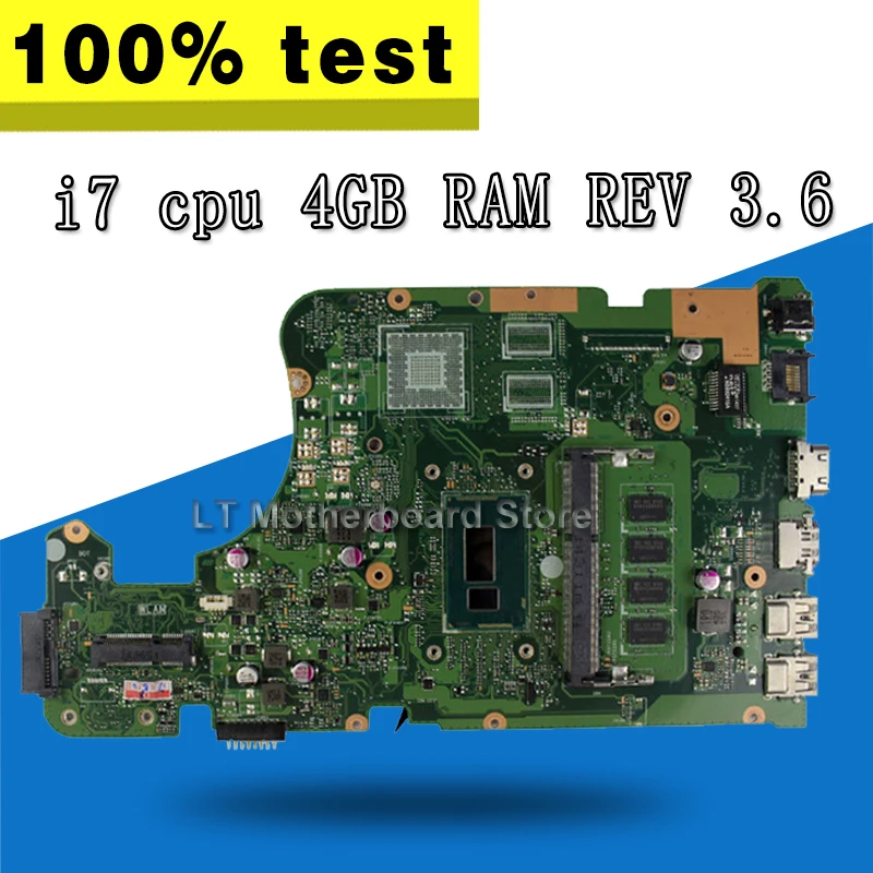 X555LA Motherboard i7 4GB REV3.6 For ASUS X555LD X555LP X555L F555L