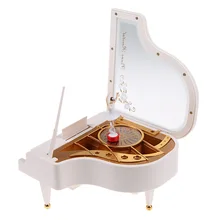 Music Boxes Clockwork Type Rotary Classical Ballerina Girl On The Piano for Children birthday Gifts Figurines