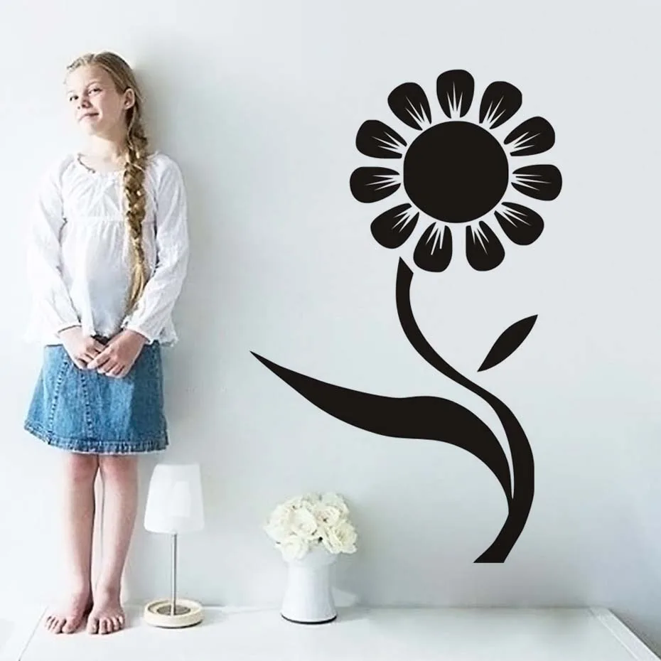 Buy Decorative Large Flower Wall Decals Orange Sunflower Wall Art Living Room