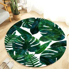 Ouneed пол ковры модный принт Цветочные фланелевые коврик для ванной украшения гостиная круглый коврик дети спальня 80 см 2 мая