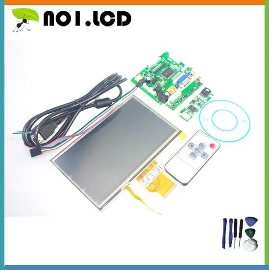 INNOLUX 7-inch 3mm Raspberry Pi LCD Touch Screen Display TFT Monitor AT070TN92 with Touchscreen Kit HDMI VGA Input Driver Board