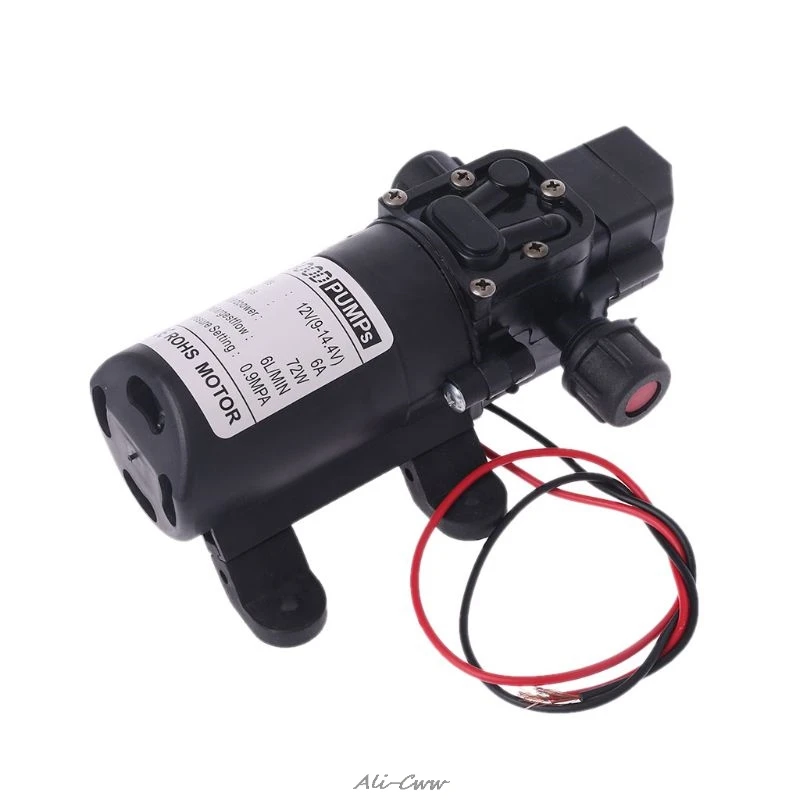 Умный мембранный самовсасывающий насос высокого давления 12 В 130psi 6 л/мин 70