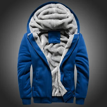 

Plus size S-5XL Mens Hooded Jacket Vintage Thickening Jacket Autumn Winter Designer Famous Brand Male Slim Fit Warm Coat 2017