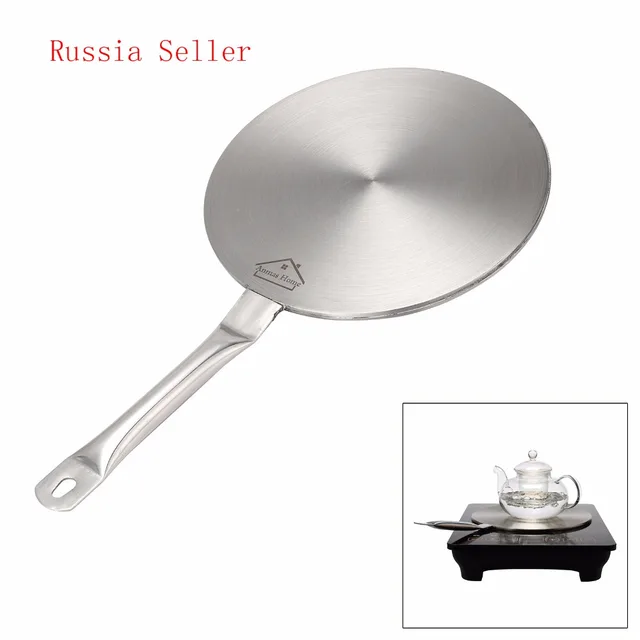 Special Offers Russia Seller 1pcs Size 23.5 cm Induction Cooktop Converter Disk Stainless Steel Plate Cookware , Induction Cooker Thermal Guide