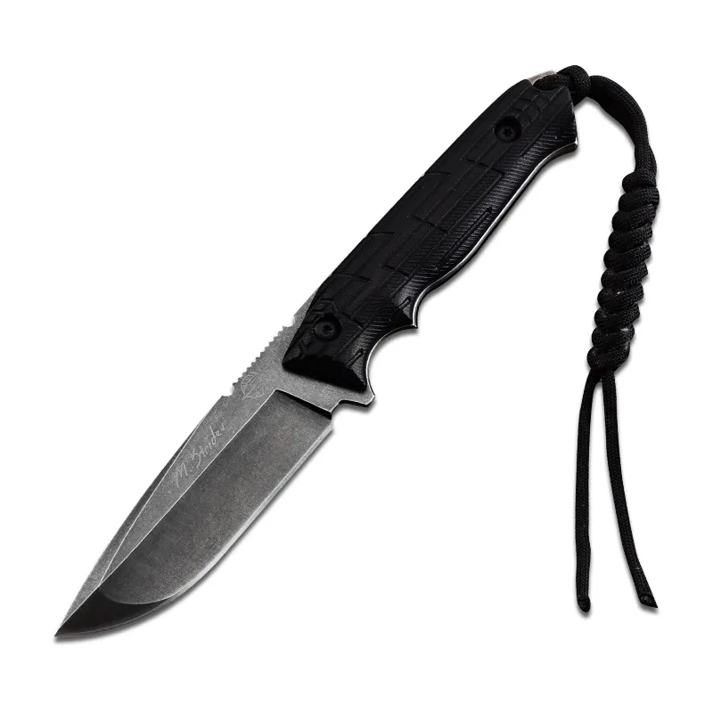 

ToughKeng High Hardness 60HRC Fixed Blade Knives A2 Steel G10 Handle Outdoor Warfare Self-defence Hunting Knife
