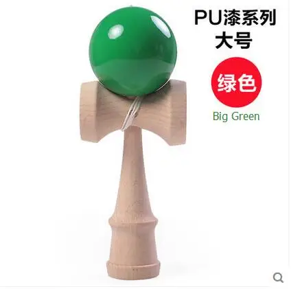 Высококачественная игрушка кендама Мячи игрушки трещины резиновые jumbo kendama игрушки для детей Япония спортивные игрушки - Цвет: Big Green