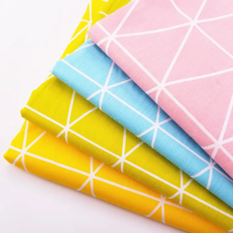 

Hot Sale Geometric Patterns Printed Cotton Twill Fabric For DIY Sewing Quilting Fat Quarters Material Fabric For Baby&Child
