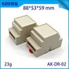 2  pieces  a lot , 88*53*59mm Din Rail electronicd enclosure 53x88x60 plastic junction box 2 din ► Photo 1/6