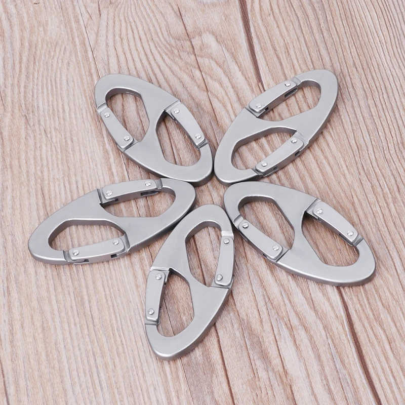 

Aluminum Alloy 8 Carabiner Keychain Snap Clip Hook Outdoor Camping Hiking Buckle Accessories 1pc/3pcs/5pcs